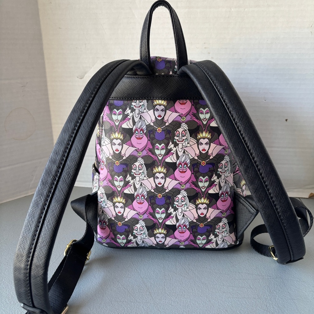 Disney Loungefly Villains Mini Backpack With Matching Wallet - Picture 7 of 13